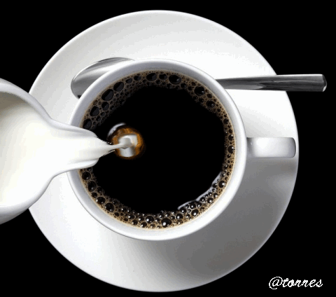 Esses Gifs são para quem ama café. GIFS do vídeo: Cafezim Coffee white