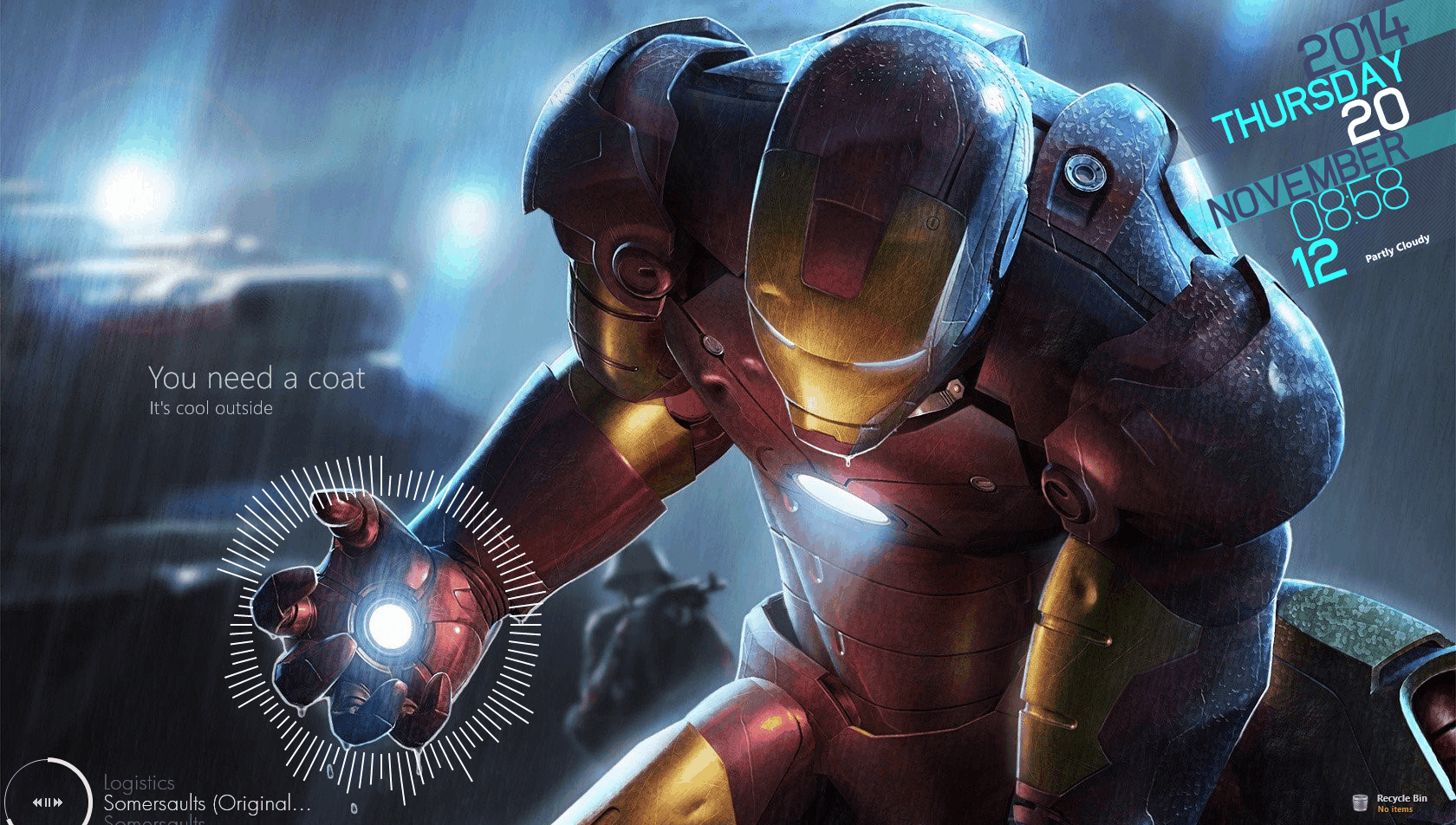 Gif Iron Theme Rainmeter Animated Gif On Gifer