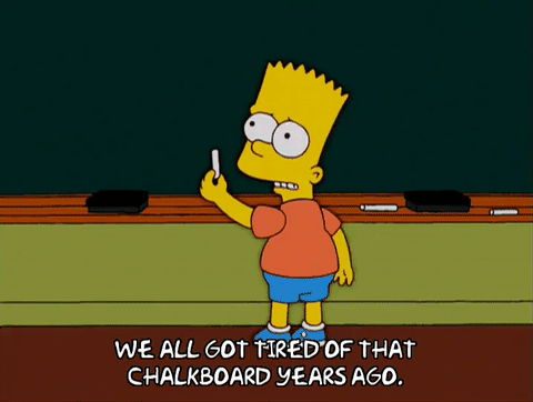 bart simpson chalkboard math