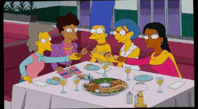 400px x 222px - GIF helen lovejoy television marge simpson - animated GIF on ...