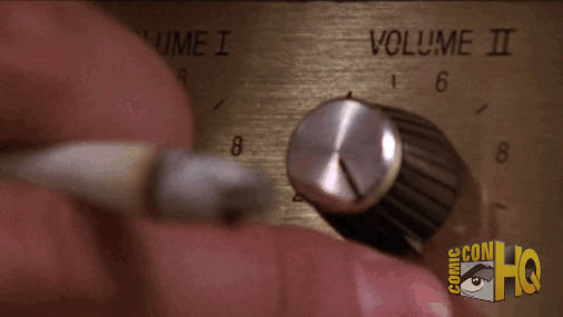 Can you turn it down. Spinal tap 11. Гиф tap tap. Gif сменная пластина резец. 11:11 Гиф.