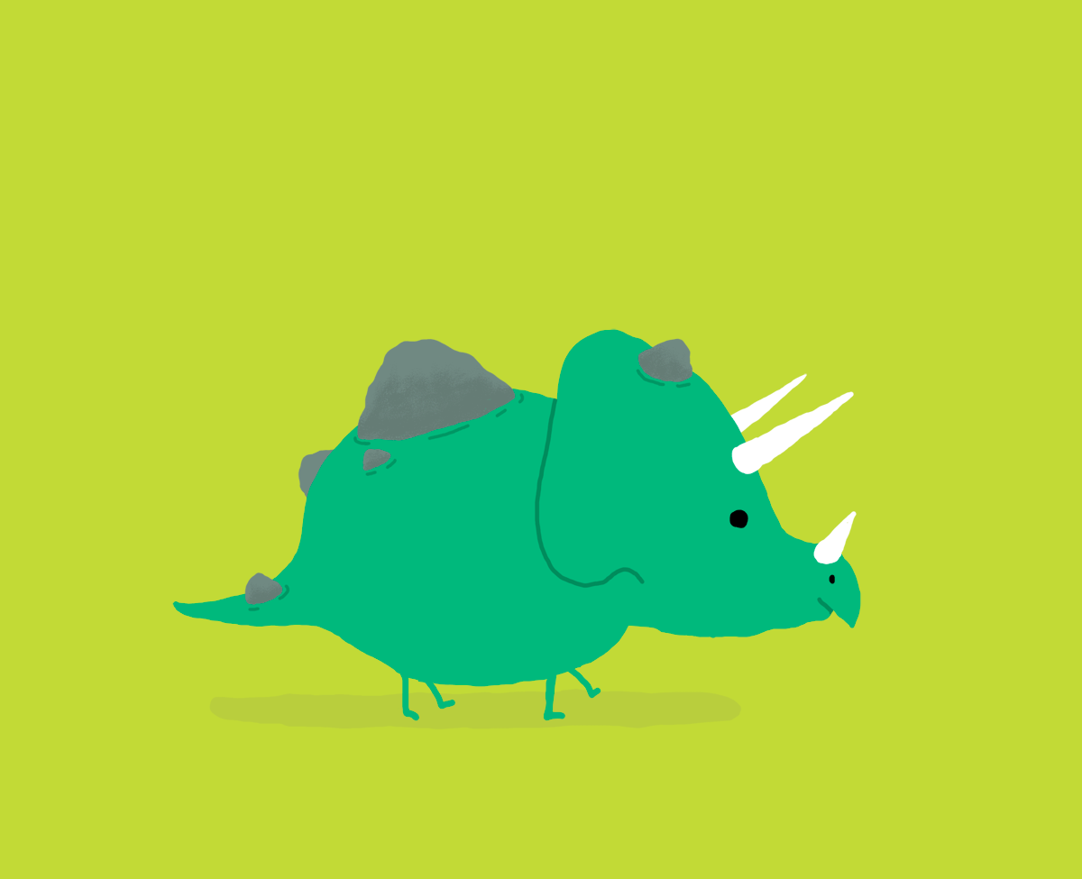 Illustration Dinosaur Triceratops GIF Find On GIFER