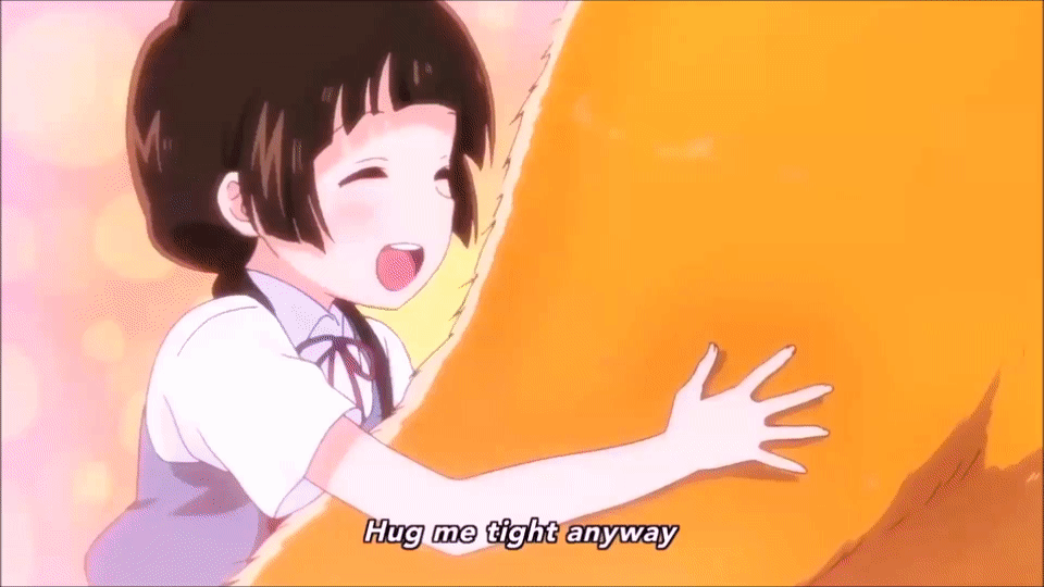 Anime hug miko GIF - Find on GIFER