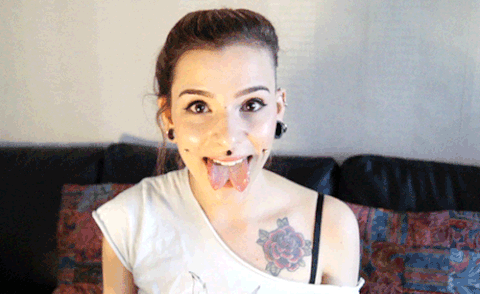 Piercing schoolgirl throat girlfriend