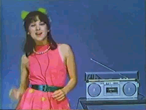 Boombox kassett 80-talet Japan Tecken Anime' Fyrkantig kylskåpsmagnet |  Spreadshirt