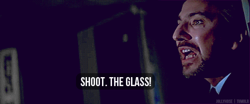 Image result for SHOOT THE GLASS GIF