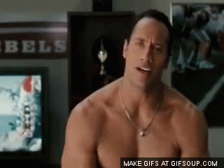 when The Rock is sus on Make a GIF
