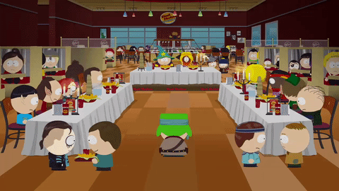 Restaurant last supper eric cartman GIF - Find on GIFER