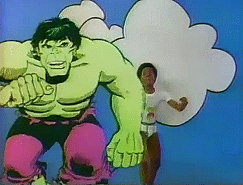 GIF spiderman hulk commercials - animated GIF on GIFER