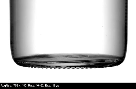 Bottom of bottle smile empty