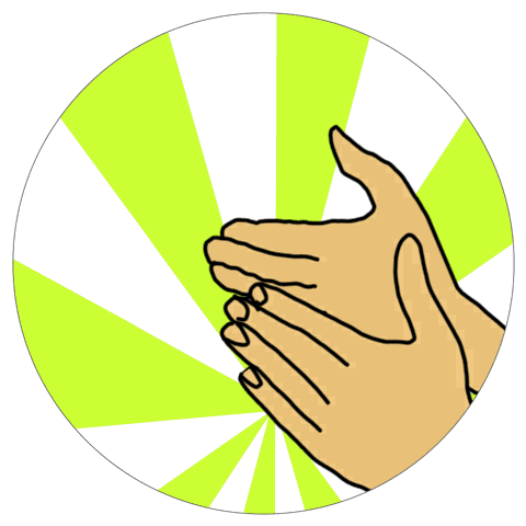 On this animated GIF: clapping aplauso mains, Dimensions: 480x480 px Downlo...