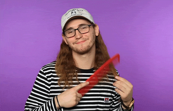 State champs comb brush hair GIF - Find on GIFER