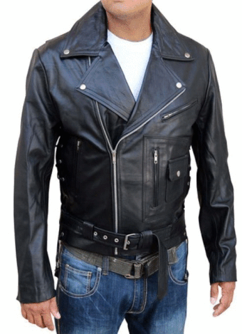 Leather jacket GIF - Find on GIFER