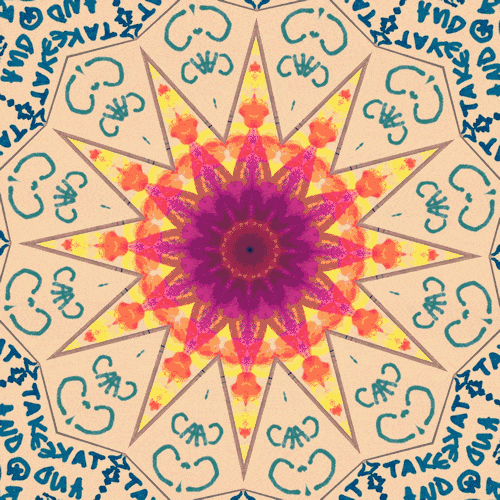 GIF mandala psychedelic kaleidoscope animated GIF on GIFER