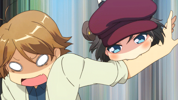 Anime biting gif