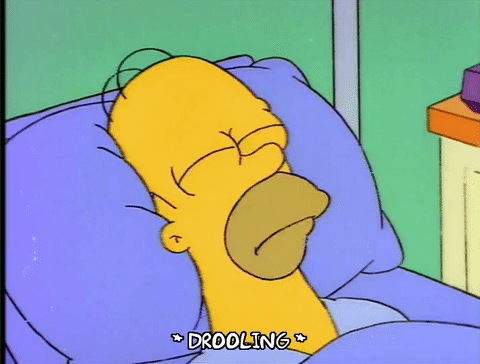 On this animated GIF: sleeping drooling homer simpson Dimensions: 480x364 p...