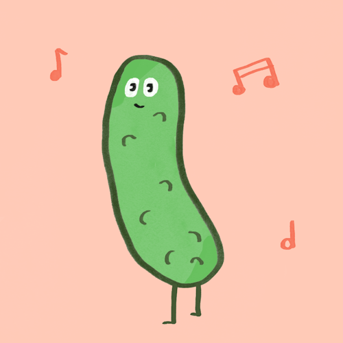 pickle, dancing pickle, соленый огурец, - анимированный gif pickle dance, С...