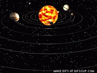 solar system planet rotation animation