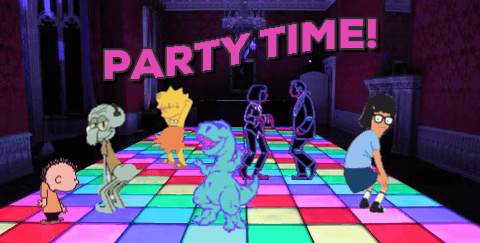 Image result for party Time logo gif