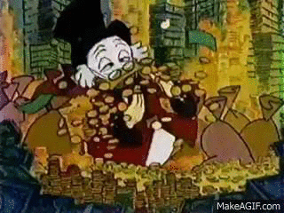 Image result for scrooge mcDuck gif