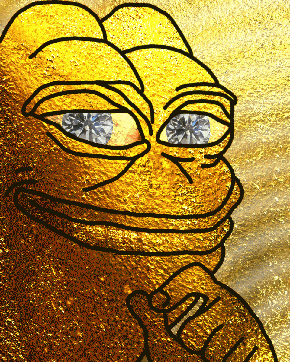 GIF Golden Stare Pepe Animated GIF On GIFER By Cerezar