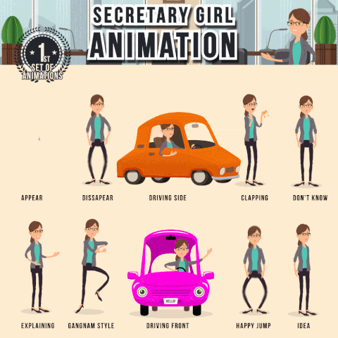 Secretary Animation Secretary GIF - Find on GIFER