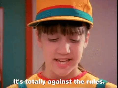 Image result for against the rules gif