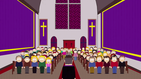 Image result for Church congregation gif.