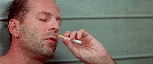 bruce willis cigarette gif ile ilgili görsel sonucu