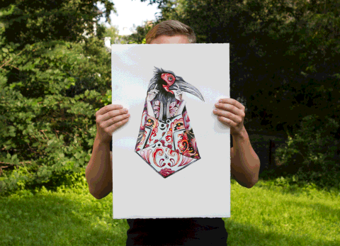 Gif running away scared picture