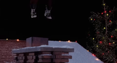 Chimney santa christmas movies GIF - Find on GIFER