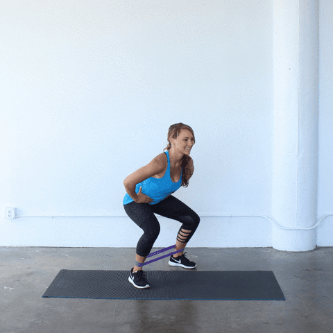 Exercises squats band GIF - Find on GIFER