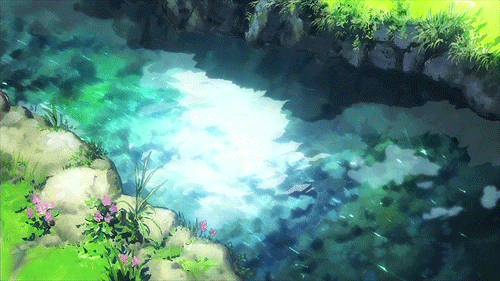 Anime water swimming GIF on GIFER  by Peath