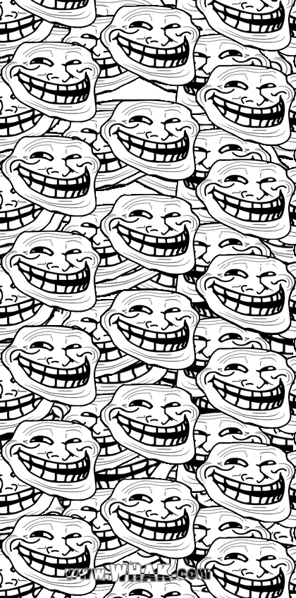 troll face wallpaper iphone