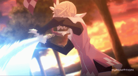 Animated GIF: anime fight action.
