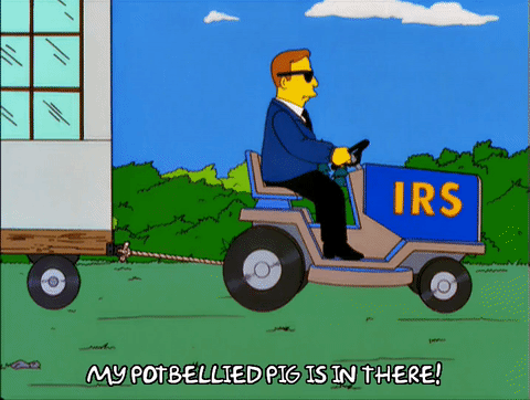 Irs lawnmower towing GIF.