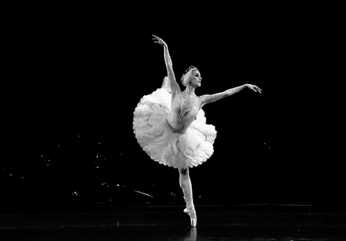 Black and white ballet ballerina GIF - Find on GIFER