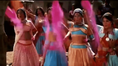 Holy matrimony bollywood holi GIF - Find on GIFER