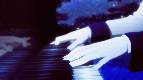 HD wallpaper: blue-haired girl anime character playing piano digital  wallpaper | Wallpaper Flare