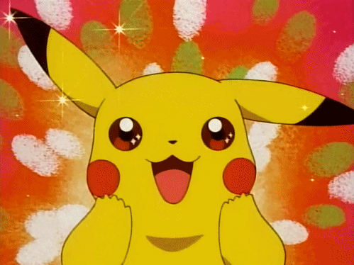 pikachu happy gif