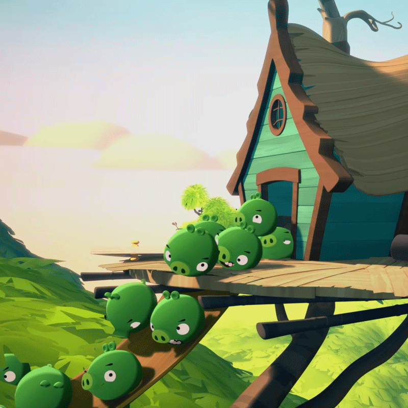 GIF angry birds stella pigs - animated GIF on GIFER