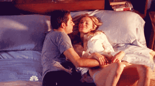 Cute couple screaming makeout