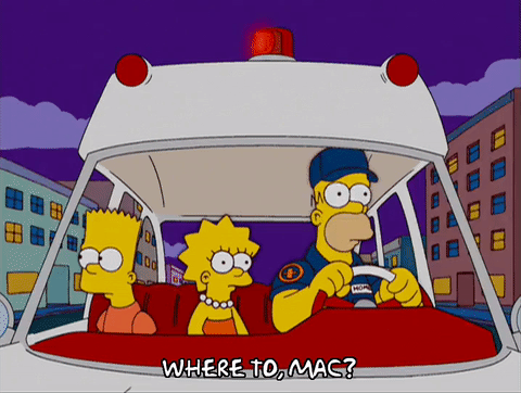 Simpsons First Aid Homer simpson ambulance GIF - Find on GIFER
