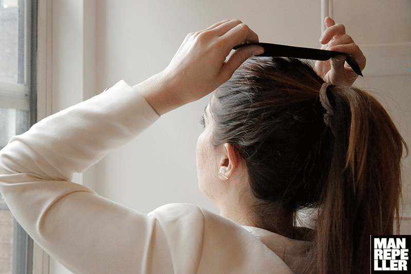 Man repeller cabello ponytail GIF - Encontrar en GIFER