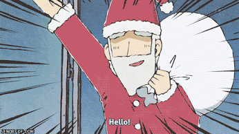merry christmas anime gif