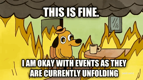 This is fine на русском. This is Fine огонь. This is Fine Мем. Гиф this is Fine gif. Собака в пожаре Мем this is Fine.