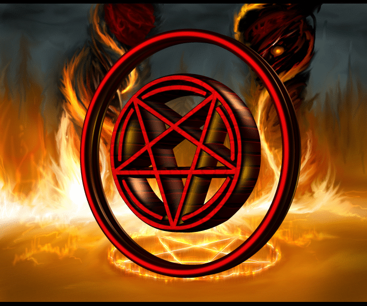 Дьявол и пентакли. 666 Дьявол пентаграмма. Doom 3 пентаграмма. Знаки сатанинские пентаграммы. Адская пентаграмма.