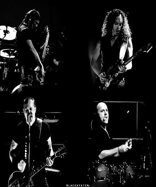 Metallica music black and white GIF Find on GIFER