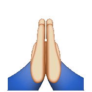 Pray emoji transparent GIF on GIFER - by Kathis