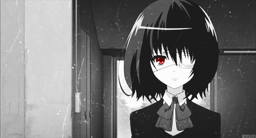 Black and white anime GIF  AniYuki  Anime Portal
